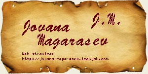 Jovana Magarašev vizit kartica
